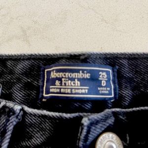 Abercrombie and Fitch high-rise shorts frayed